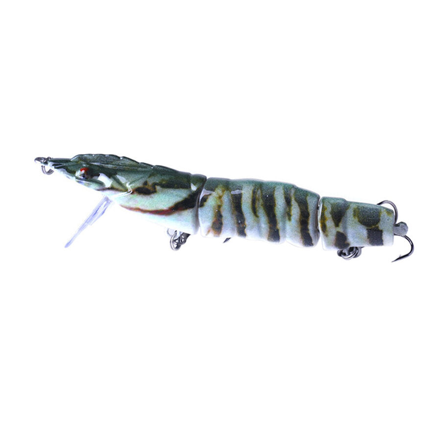 1Pc 11cm/16.7g 3 Section Shrimp Lure Fishing Lure Minnow Lure Artificial Hard Bait