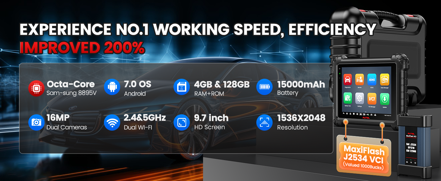 Car Diagnostic Scanner, ECU Programming, 3000+ Active Tests, 40+ Reset Services, OEM Diagnostics, CAN FD & DoIP