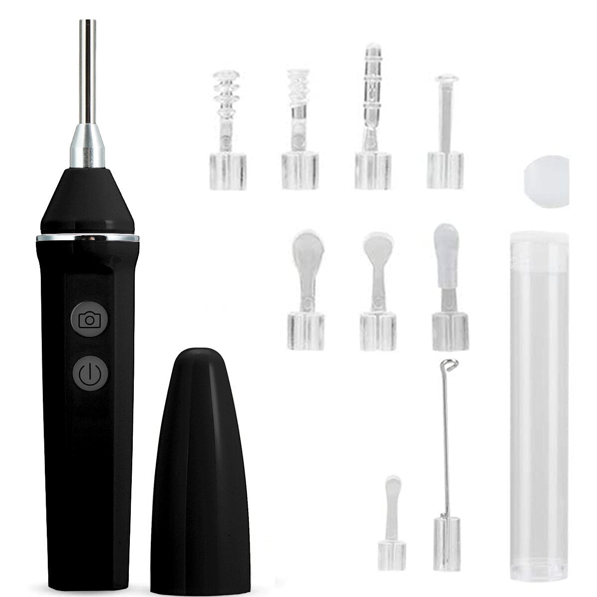 3.9mm HD WIFI Wireless Otoscope IP67 Waterproof LED Ear Camera Endoscope USB Charging Earwax Removal Tools Set