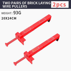 Adjustable BrickLaying Cable Puller For Brick Liner Runner Wire Drawer 2 Pairs