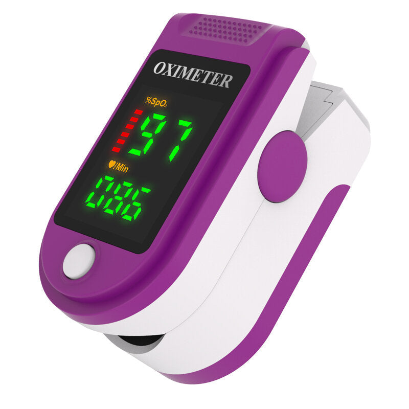 Finger Clip Pulse Oximeter Portable Blood Oximeter Color Screen Finger Clip Blood Oxygen Saturation Detector Health Care Supply