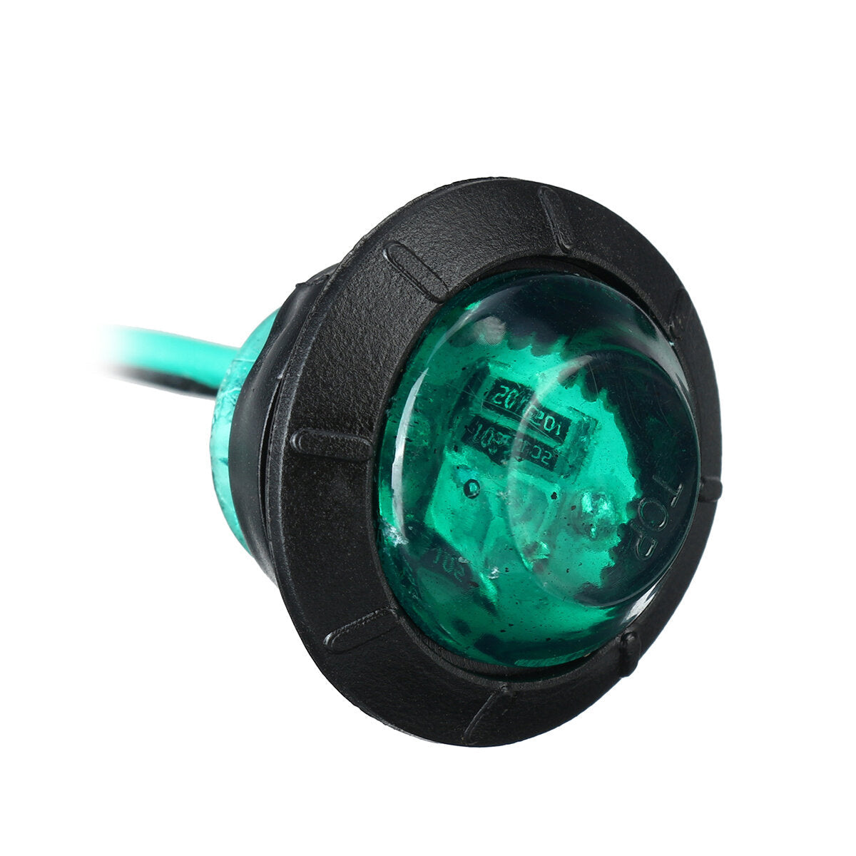 5pcs 24V Round LED Side Marker Light Indicator Lamp Truck Trailer Caravan Van