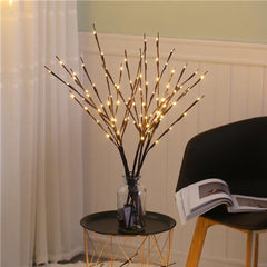 Battery Powered Simulation Branch Night Light Bedside Table Lamp Bedroom Desk Home Decoration Christmas Lights