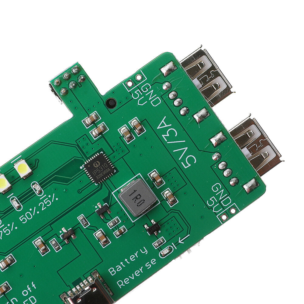Battery Monste Dual 18650 Battery Power Supply UPS 5V 3A Power Bank