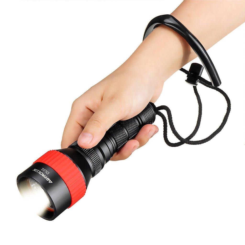 2230LM Underwater 100M Strong Dive Light 6500K Professinal Scuba Diving LED Flashlight with Magnetic Switch Under Water Photography