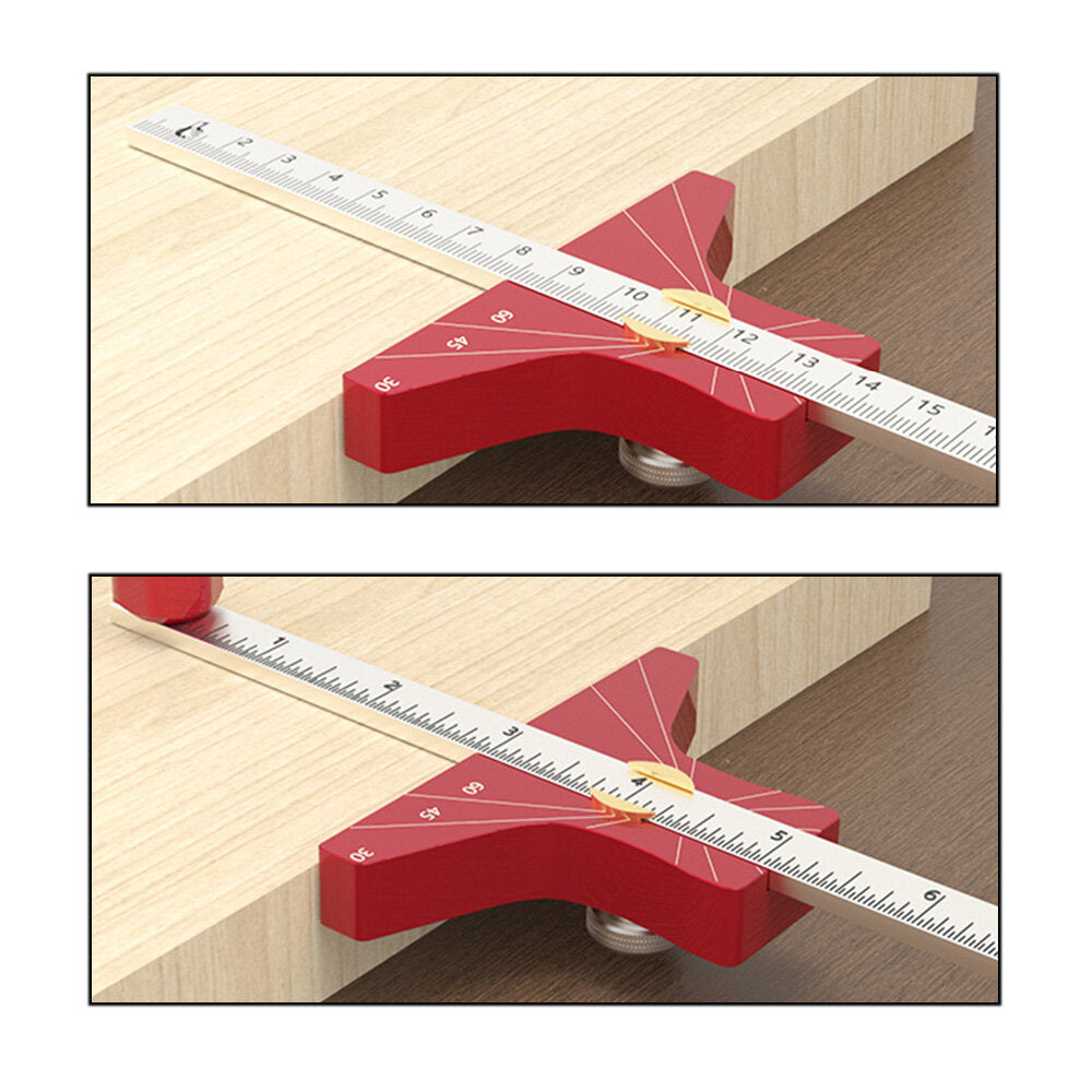 Multi-Angle Woodworking Scriber with Depth Gauge - Durable Aluminum Tool for Precision Drawing and Measuring