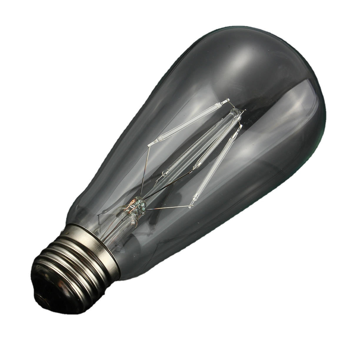 Retro LED 4W Squirrel Cage Colorful Filament Glass Light Lamp Bulb AC 220V