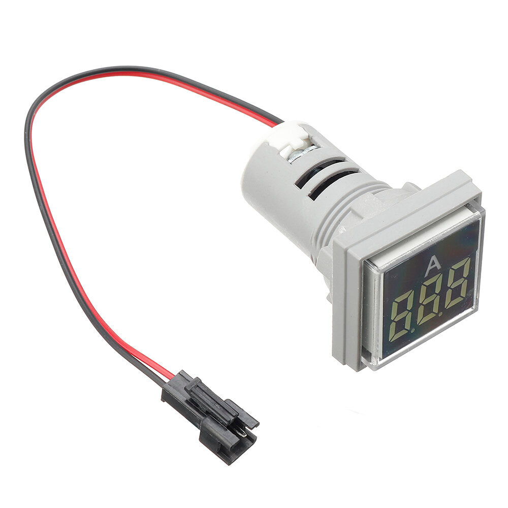 Square Ammeter Large Digital Tube Ammeter Indicator Light Ammeter Pack4