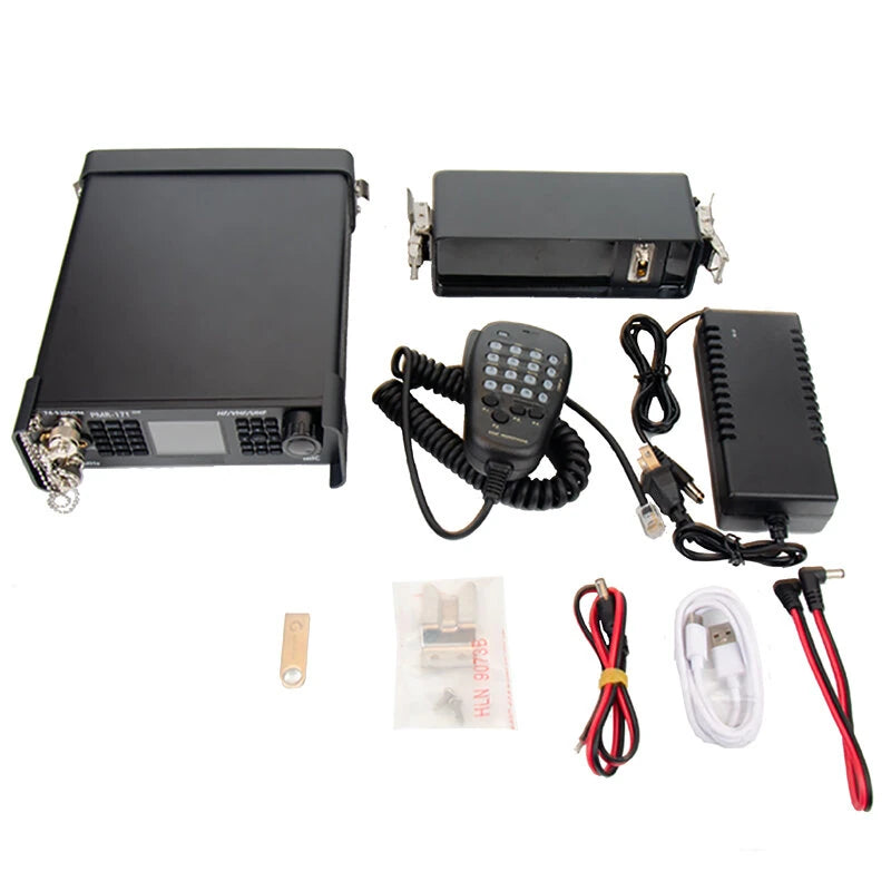 100KHz-2GHz 20W Military Radio SDR Transceiver VHF UHF HF CW AM SW Mobile Radio