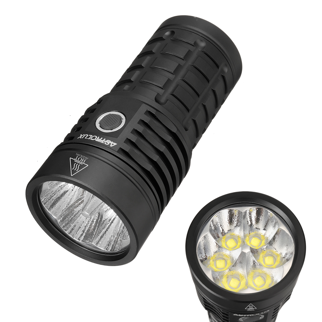 6*XHP50.2 16000lm High Lumen Strong 21700 Flashlight Anduril 2 UI 566m Long Range Powerful LED Torch