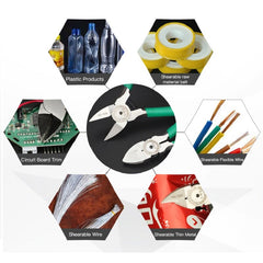 Diagonal Pliers Chrome Vanadium Steel Stripper Wire Pliers Insulated High Torque Circuit Repair Hand Tool