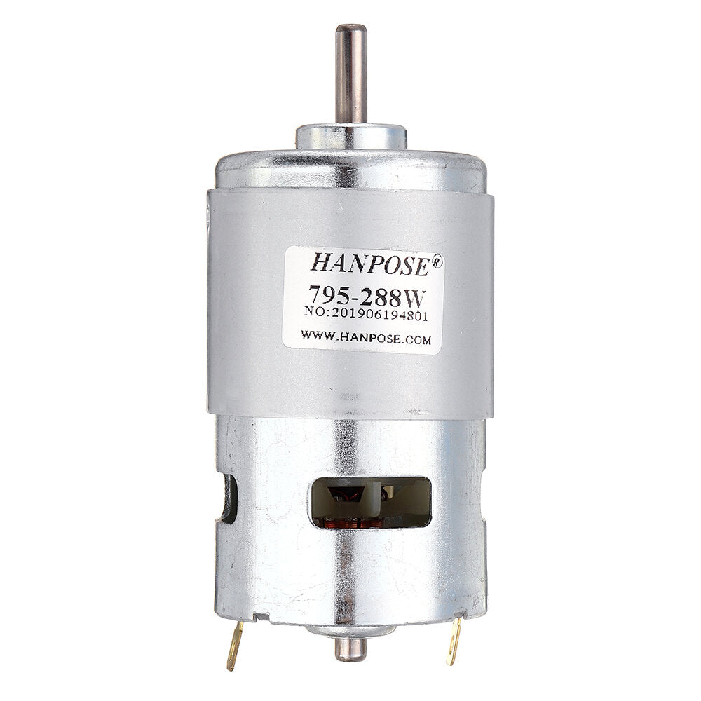 795 Motor DC 12V 24V 180/288W DC Motor Large Torque High Power DC Motor Double Ball Bearing Spindle Motor
