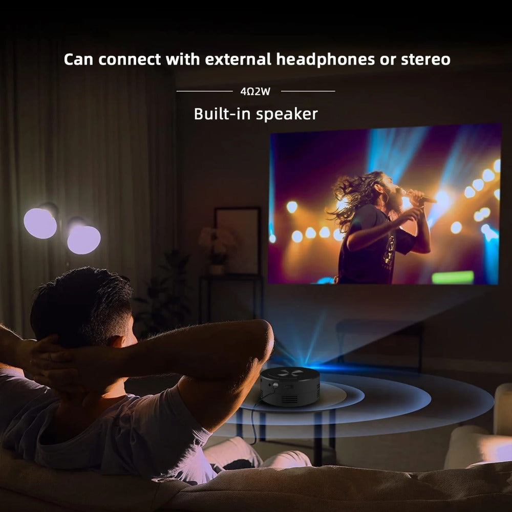 Mini Projector Wired Mirroring Handheld Projection 320P 150 ANSI Lux Portable Cinema