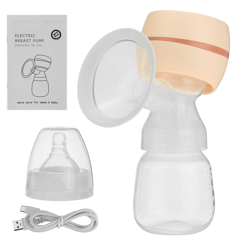 Electric Breast Pump Breast Massager Mute Milk Feeding Collector Portable Baby Breastfeeding Bottle Lactation Soft Painless