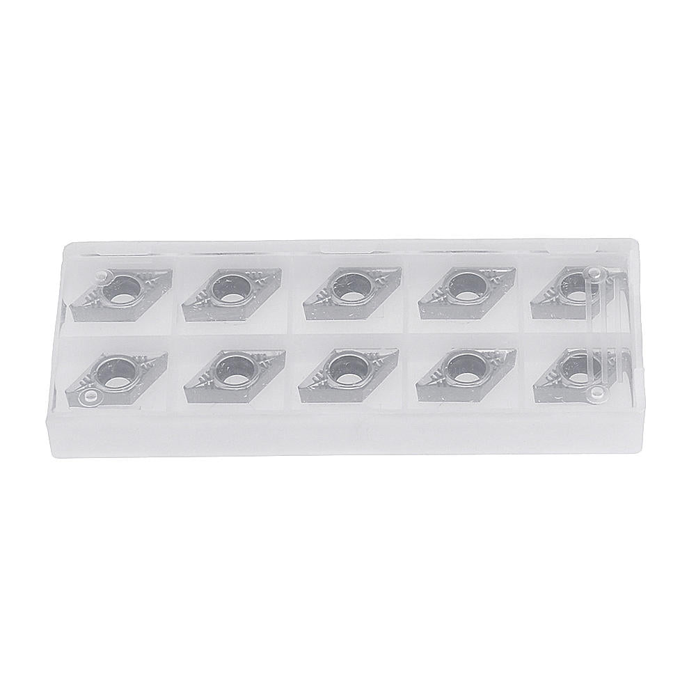 10pcs DCGT11T302/04/08 Carbide Insert DCGT32.51 Turning Tool Blades for Aluminum