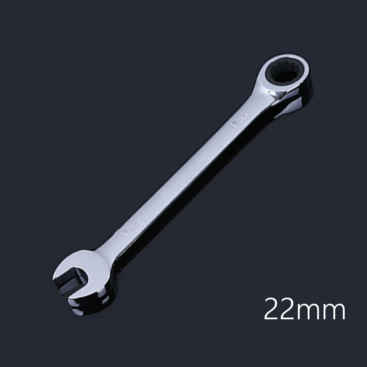 8-32mm Steel Silver Metric Spanner Open End Wrench Ratchet Ring Mechanic Tool