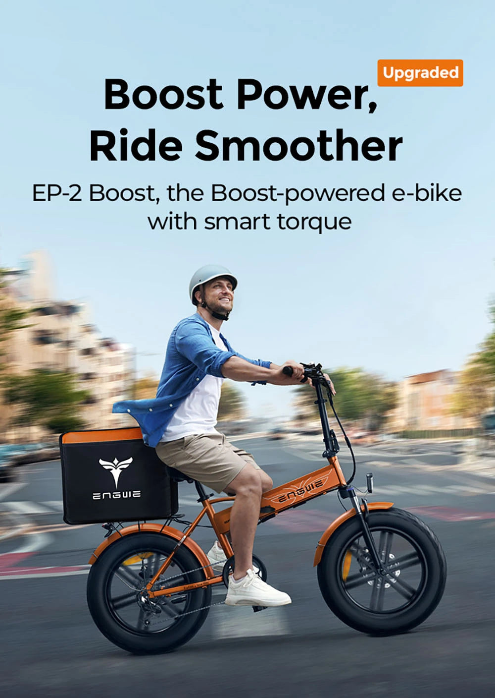 Boost 48V 13AH 250W Motor Recommended Top Speed 25KM/H 20 Inch Electric Bicycle 120KM Mileage Range Max Load 150KG ENGWE EP-2 Boost