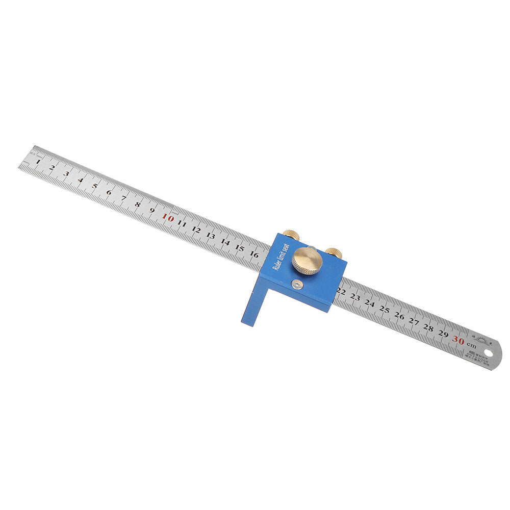 30CM/12IN Metric Line Drawing Ruler 90 Line Ruler Woodworking Right Angle Ruler Woodworking Measuring Tool