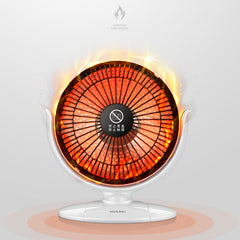 Compact Infrared Electric Heater: Portable Warm Fan for Home & Bathroom Winter Use