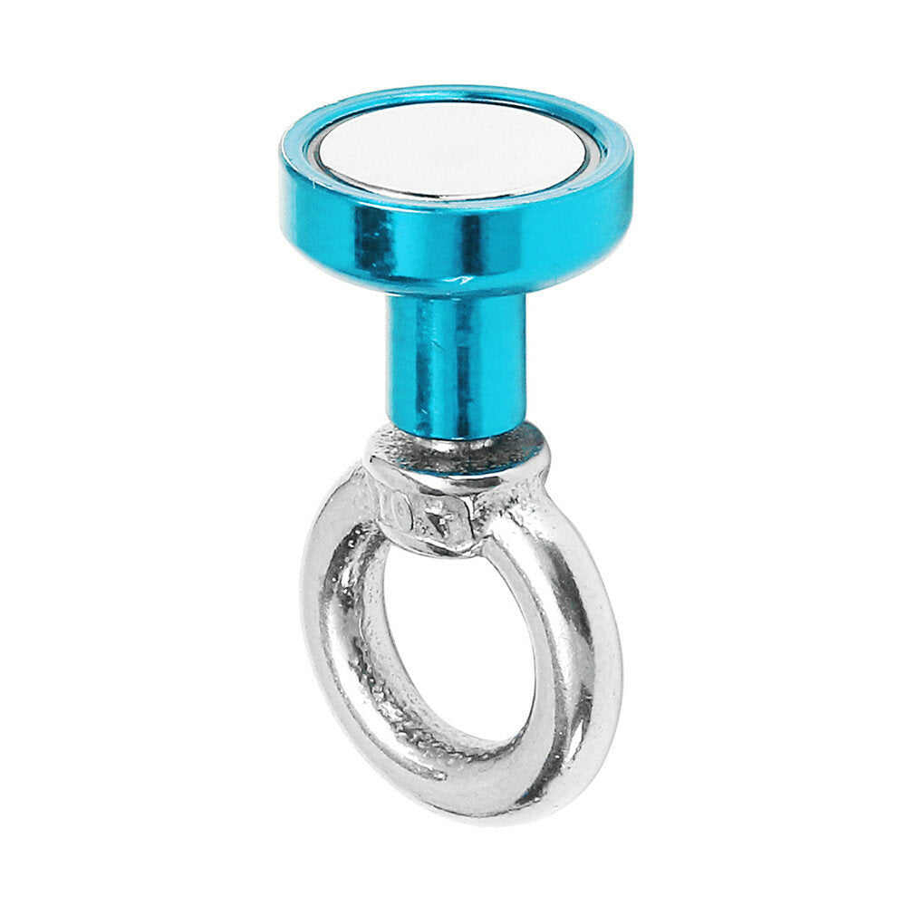16mm 5kg Neodymium Recovery Magnet Metal Detector Circular Eyebolt Magnet Red/Yellow/Blue