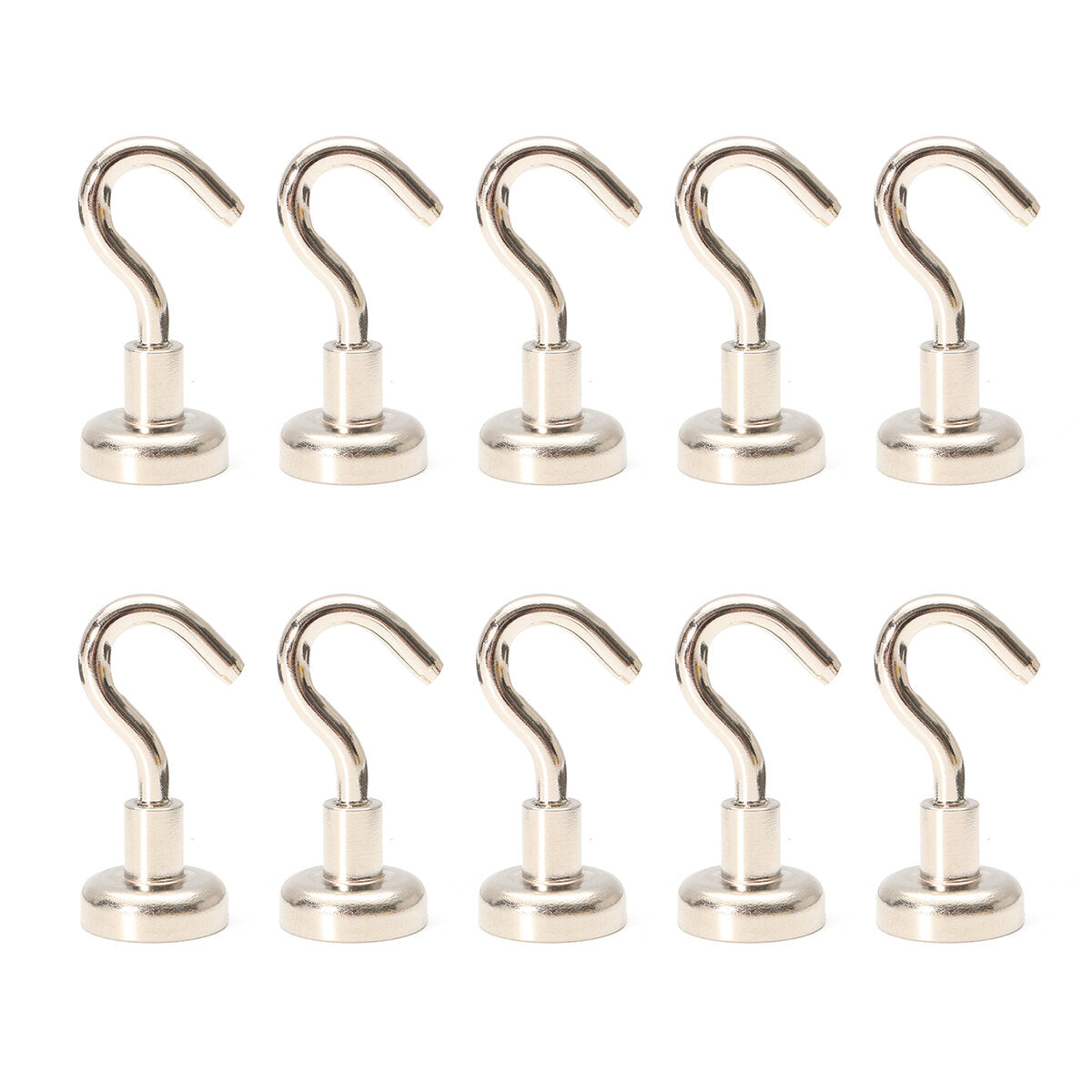 10Pcs D20/25/32 N35 Ferrite Magnetic Hooks Neodymium Hold 12kg Strong Magnet