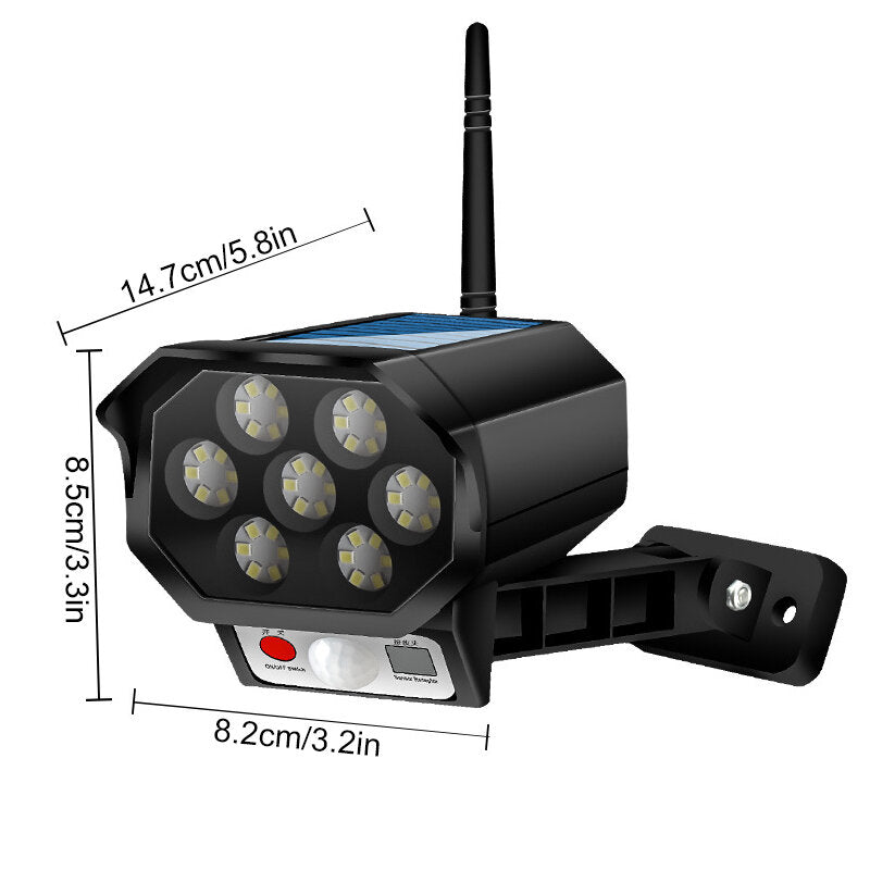 42LEDS COB IP65 Solar Simulation Monitoring Light Intelligent Light Control Human Body Induction