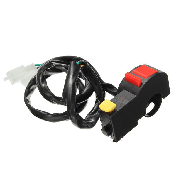 22mm 0.78 inch 12V Handle Switch Kill Stop Button Headlight ON OFF Universal for Motorcycle ATV