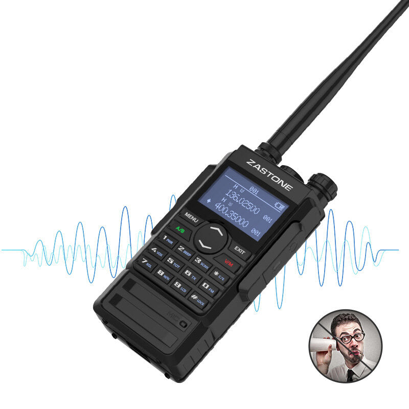 250 Channels 8W Walkie Talkie VHF UHF Portable Radio 2600mAh Battery Two Way Radio Big Screen FM Ham 136-174 400-480Mhz Instant Messaging