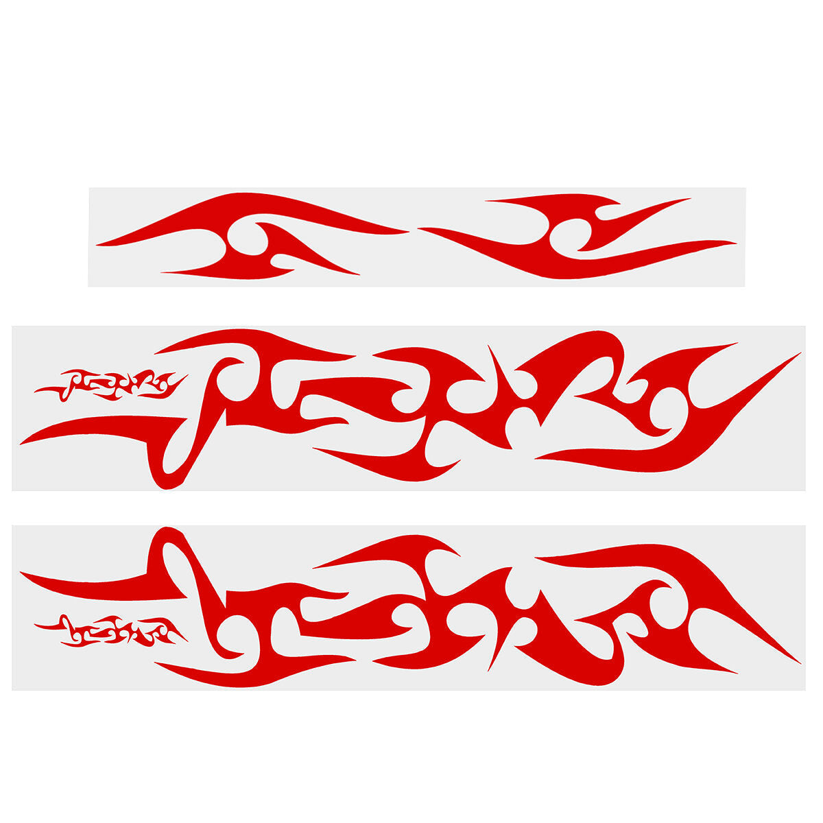 6pcs Universal Decal Stickers Car Body Bumper Hood Flame Graphics Decals PVC