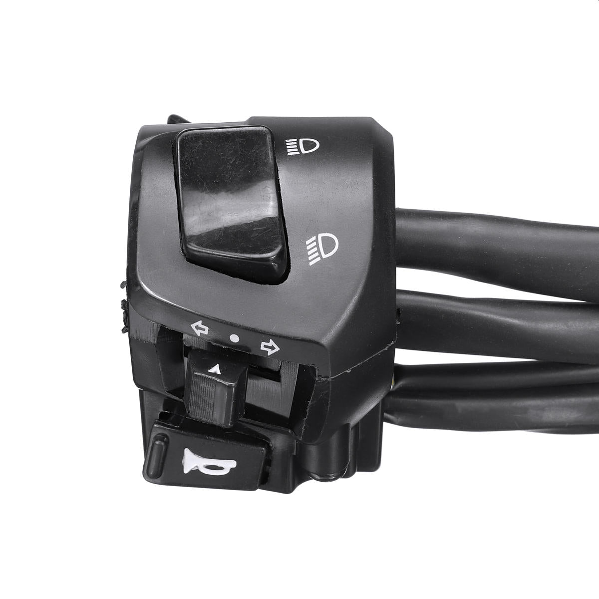 12V Motorcycle 7/8" Handlebar Horn Turn Signal Headlight Electrical Start Switch Double Throttle