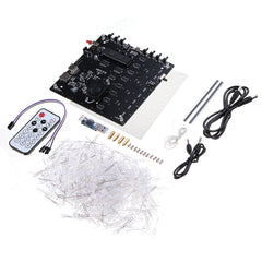 3D Light Cube Kit 8x8x8 Blue LED MP3 Music Spectrum DIY Electronic Kit