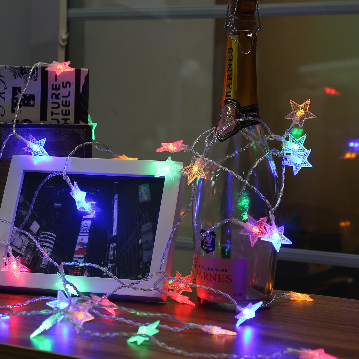 Battery Powered 5M 40LEDs Star Fairy String Light for Christmas Party Ddcor DC4.5V