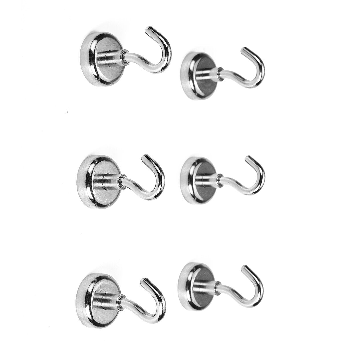 10Pcs D20/25/32 N35 Ferrite Magnetic Hooks Neodymium Hold 12kg Strong Magnet
