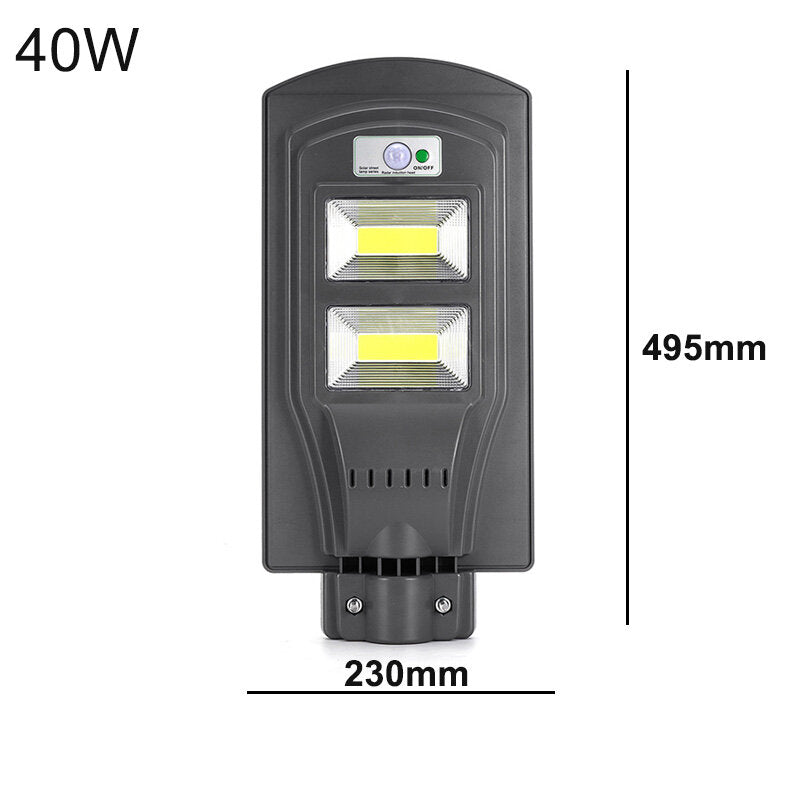 20W 40W 60W Solar Powered PIR Motion Sensor Street Lamp Outdoor Garden Yard Light