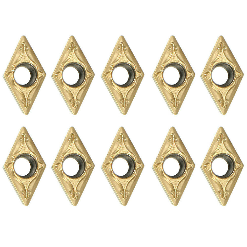 10Pcs DCMT070204 US735 DCMT21.51 Carbide Inserts for Lathe Turning Tool
