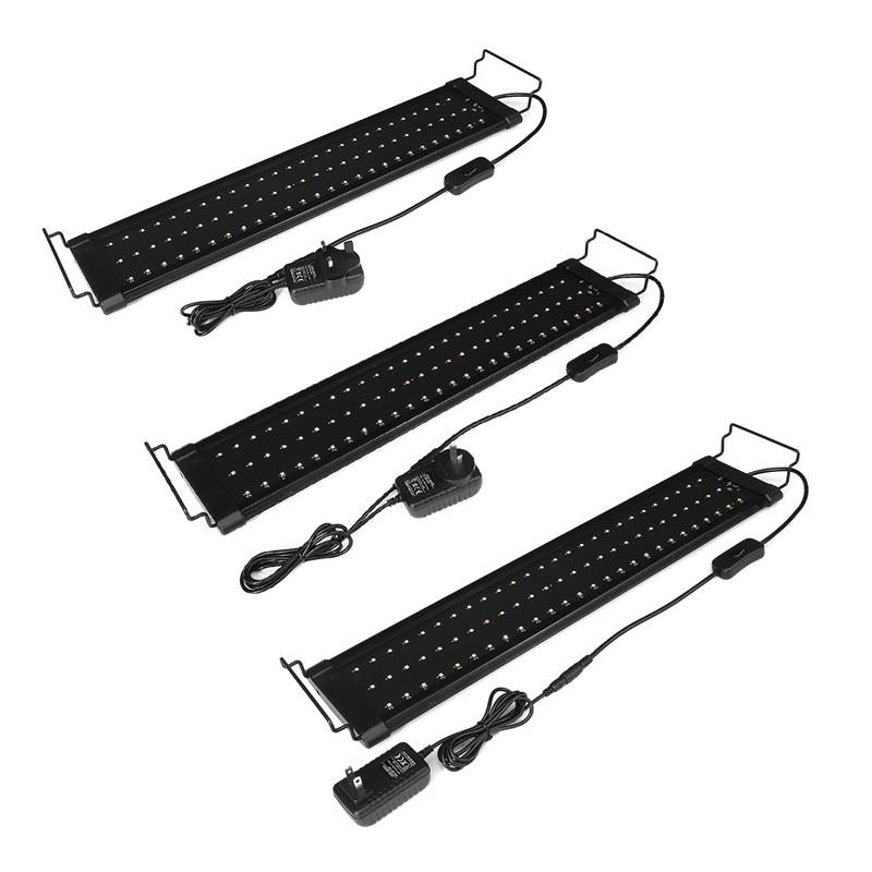 For 65-70CM RGB 78LED Aquarium Fish Tank Light Aquarium Light Extendable Brackets US/AU/UK