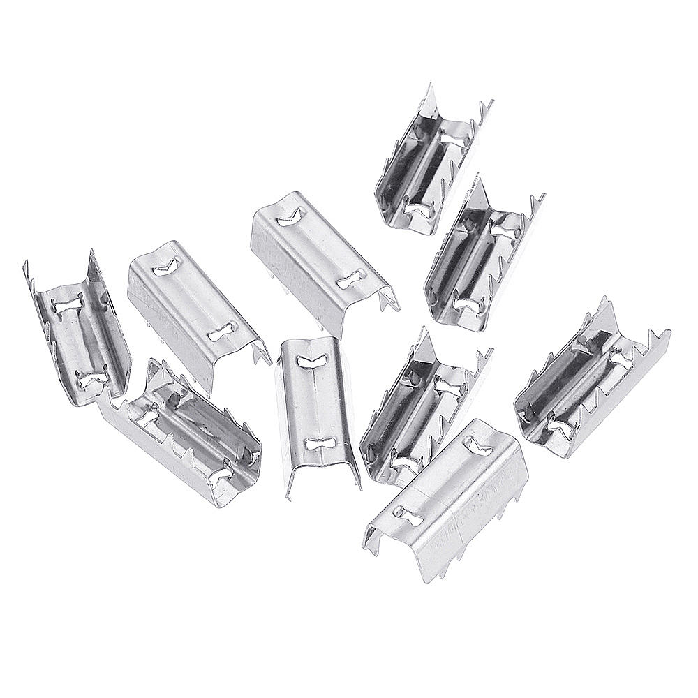 10pcs Synchronous Belt Clip Stainless Steel Sawtooth for 6mm Width Timing Belt