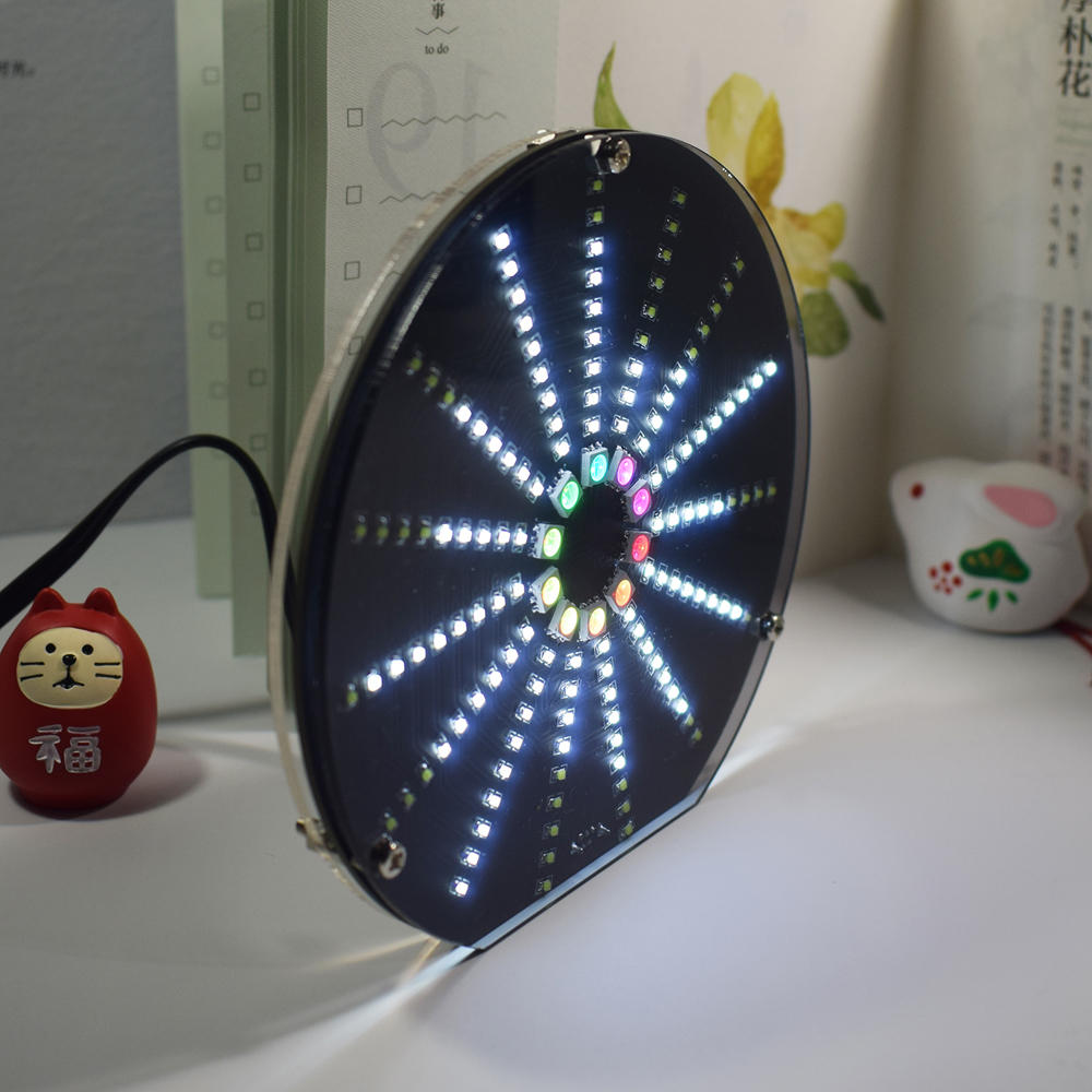 LED Circular Audio Visualizer Music Spectrum Display DIY Kit