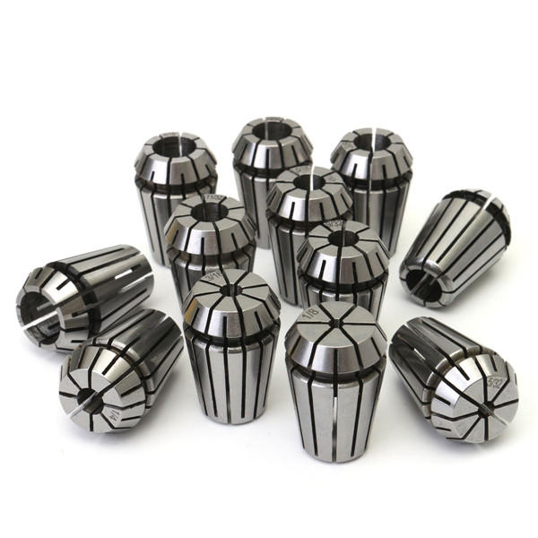 12Pcs 1/8 to 1/2 Inch ER20 Spring Collet Set for CNC Milling Lathe Tool