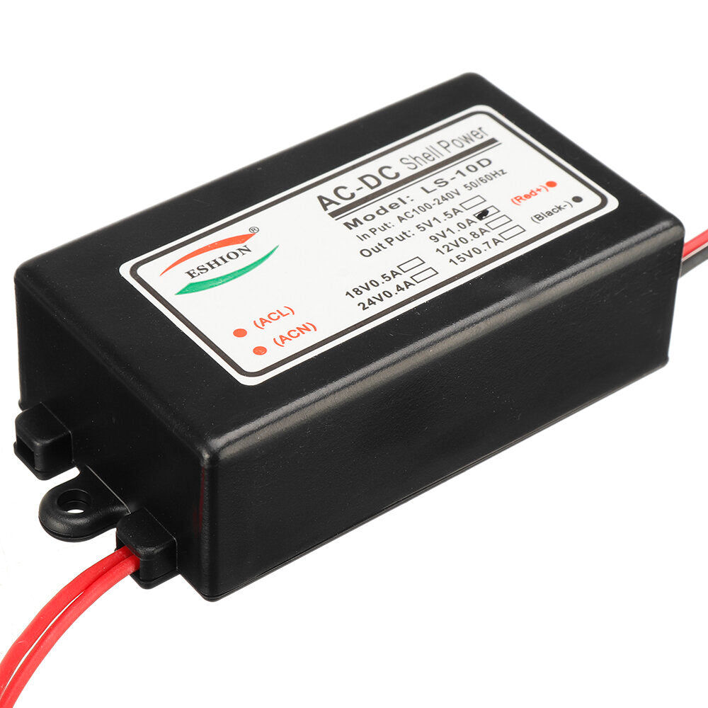 5V/9V12V/24V 9W Switching Power Supply Module High Efficiency LED Power Supply with Black Shell
