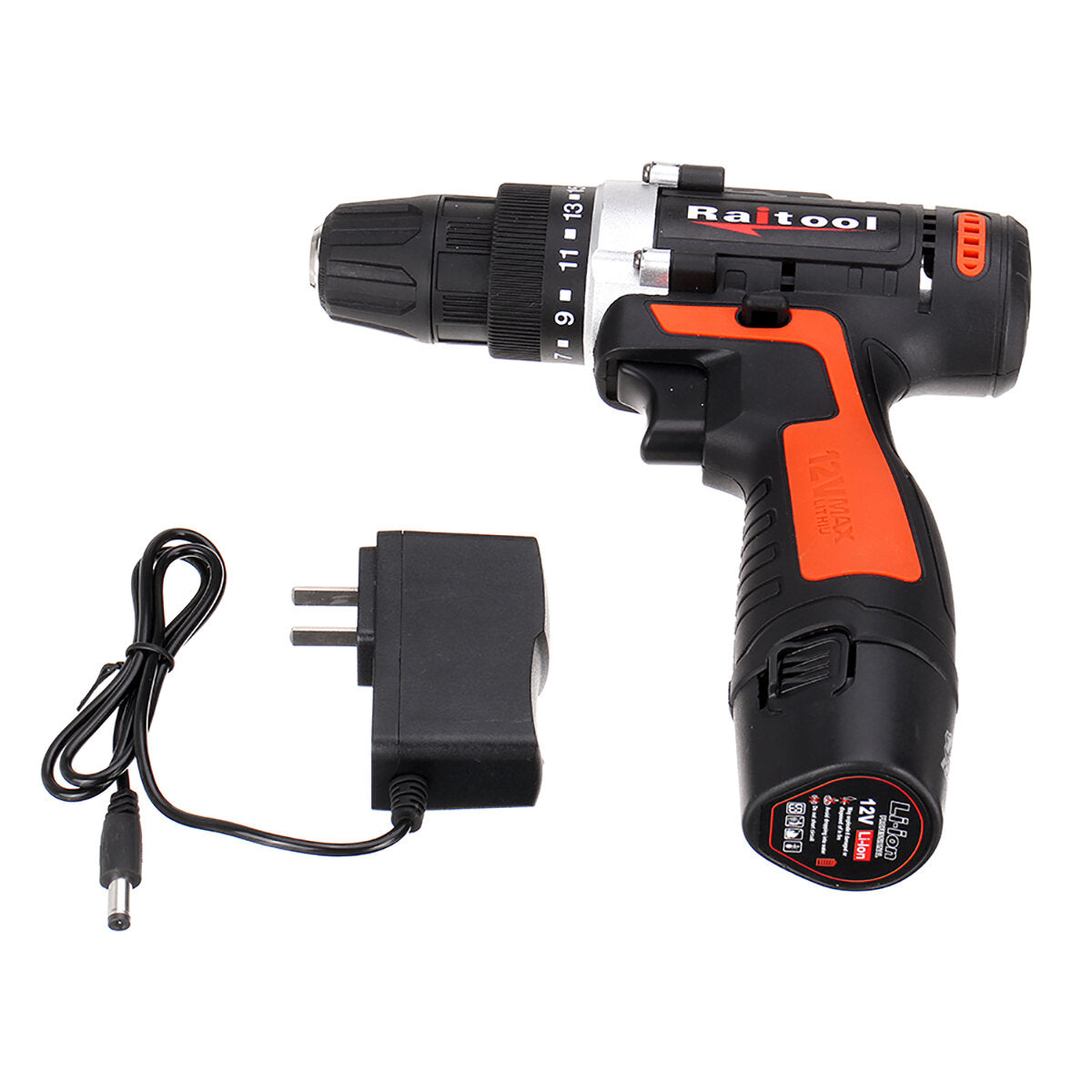 12V/24V Lithium Battery Power Drill Cordless Rechargeable 2 Speed Electric Drill