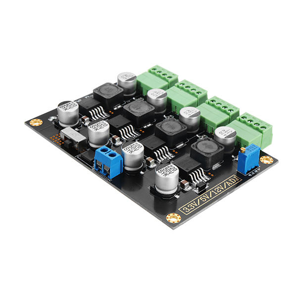 Multi Switch Power Supply 3.3V/5V/12V/ADJ Adjustable Voltage DC-DC Step Down Power Module