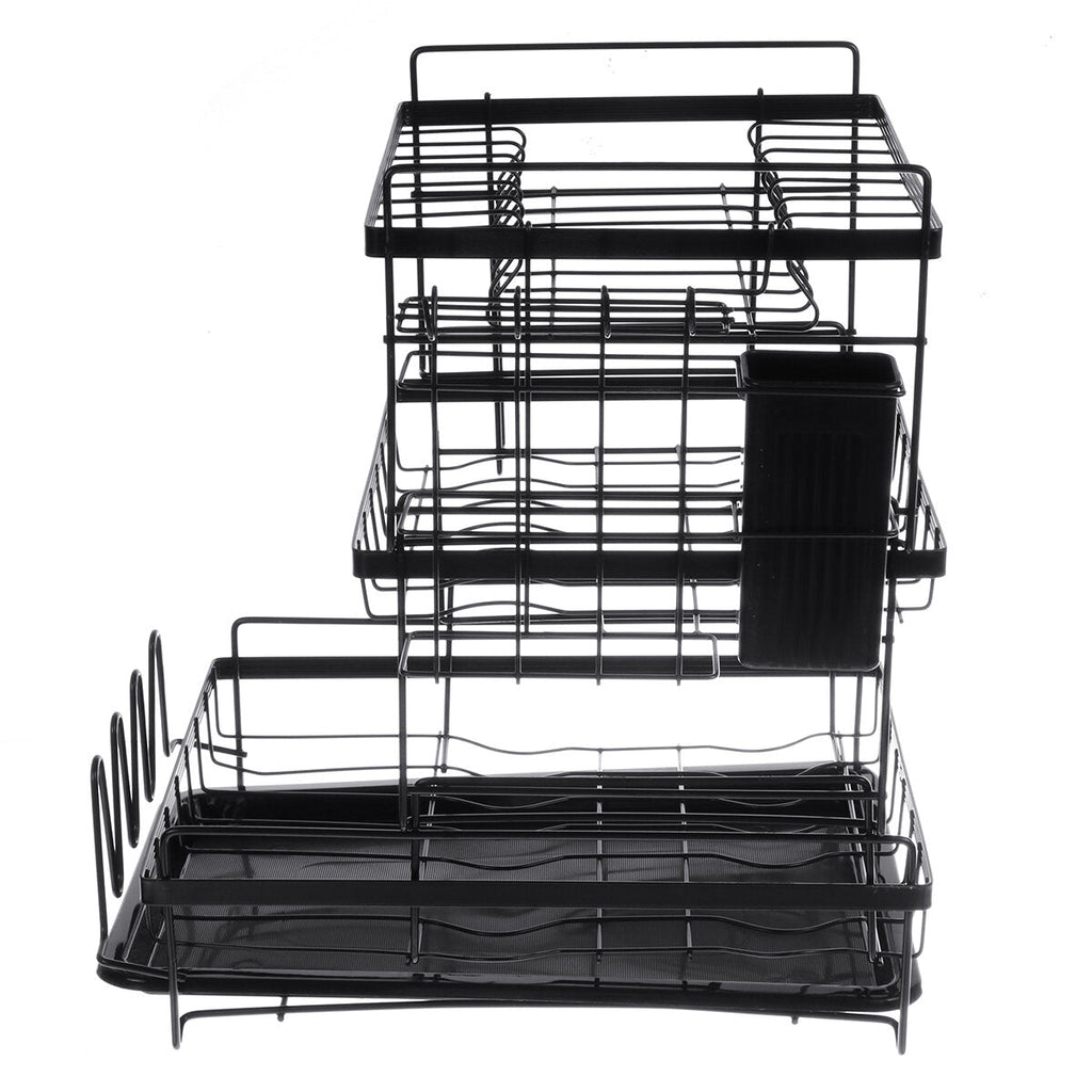 3 Tier Multifunctional Kitchen Drying Dish Rack Over Sink Drainer Shelf
