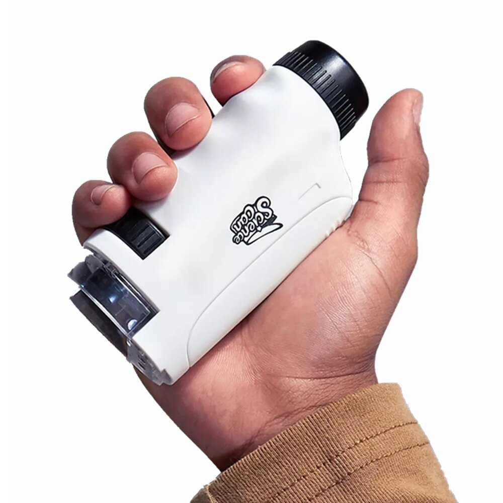 3 in 1 Scientific Microscope Science CAN Child Handheld Portable 120 Times HD Endoscope LED Magnifier Explore