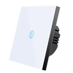 White 1gang Smart Wireless Touch Switch Light 433MHZ RF Remote Control Glass Screen Wall Panel 110V 220V LED Lamp