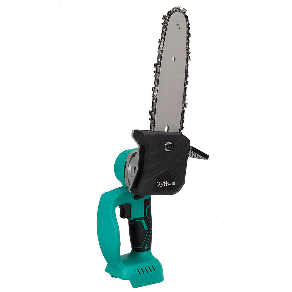 8 Inch Portable Electric Saw Pruning Chain Saw Rechargeable Woodworking Power Tools Wood Cutter Green
