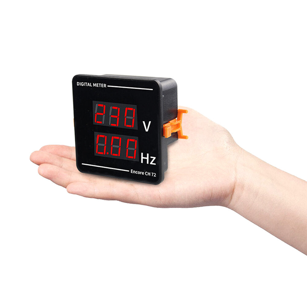 Digital AC Voltage Power Frequency Combination Meter Voltage Measuring Instrument Embedded 50-500V 10.0-99.9hz