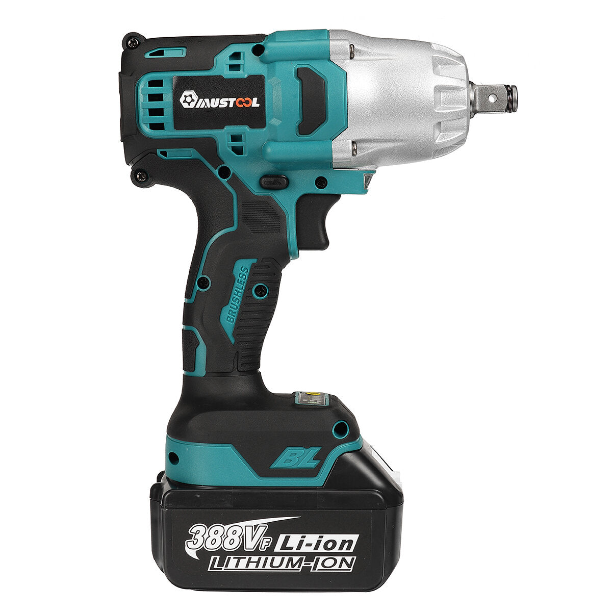 388VF 3000RPM 1600N.m Brushless Cordless Electric Wrench 3 in 1 Switch for Tire Removal
