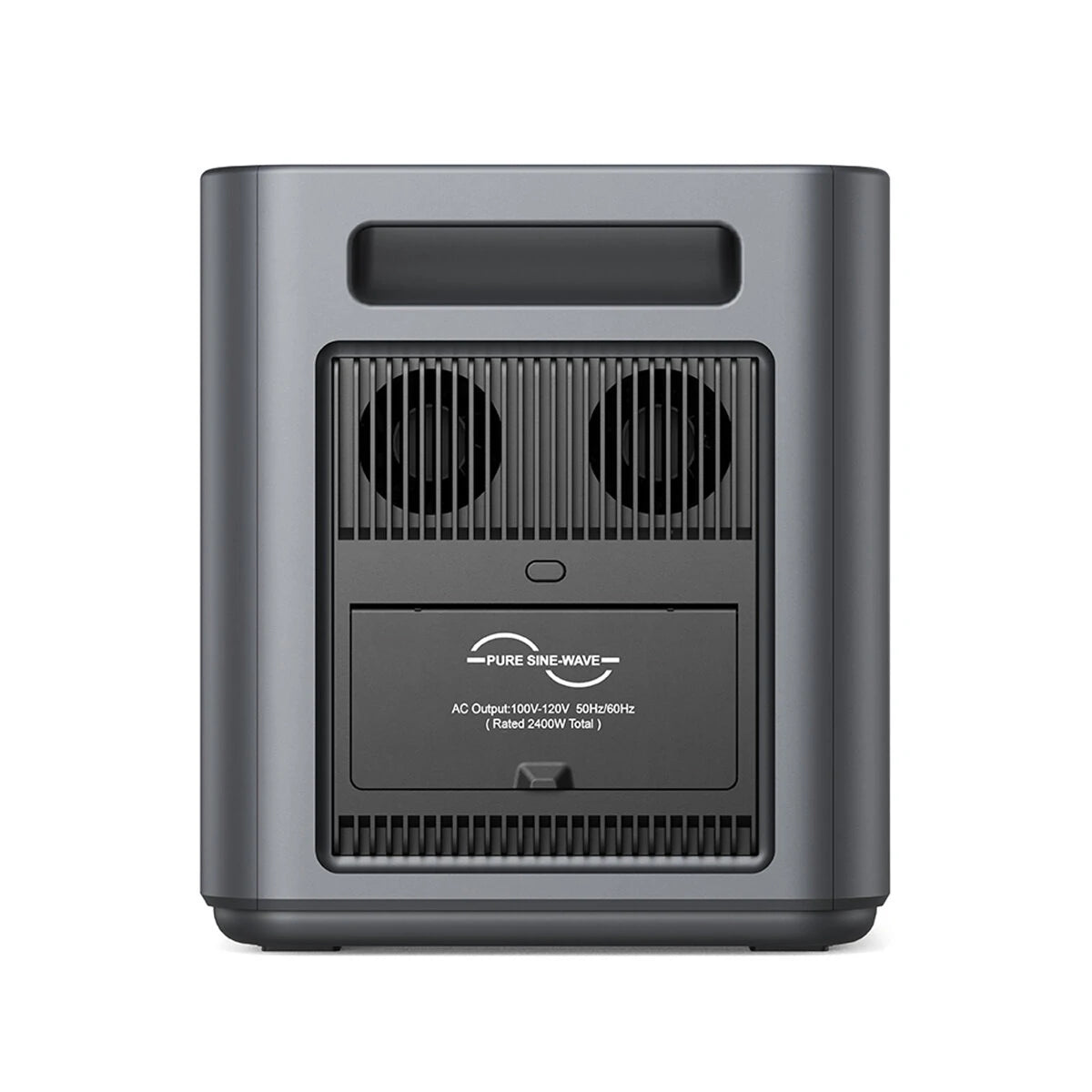 2400W 2048Wh LiFePO4 Portable Power Station with 1 x 400W Solar Panel, UK Plug, App Control & UPS for Camping & Home Backup