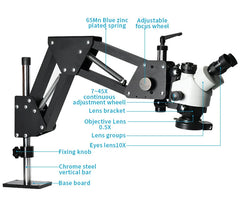 4K Binocular Stereo Microscope Magnifier Stand Diamond Setting Microscope Camera EU Plug For Jewelry Optical Tools